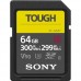 Sony 64GB SDXC Tough G UHS-II U3 V90 R300/W299Mb/s (SF-G64T)